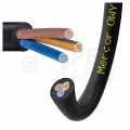 Kabel warsztatowy OWY / H05VV-F 3x1,5mm2 czarny 300/500V giętki linka Mercor