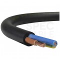 Kabel warsztatowy OWY / H05VV-F 3x1,5mm2 czarny 300/500V giętki linka Mercor