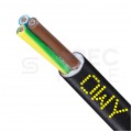 Kabel warsztatowy OWY / H05VV-F 3x1mm2 czarny 300/500V giętki linka Elektrokabel