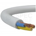 Kabel warsztatowy OWY / H05VV-F 3x2,5mm2 biały 300/500V giętki linka Mercor