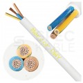 Kabel warsztatowy OWY / H05VV-F 3x2,5mm2 biały 300/500V giętki linka Mercor
