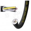 Kabel warsztatowy OWY / H05VV-F 4x0,5mm2 czarny 300/500V giętki linka Elektrokabel