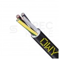 Kabel warsztatowy OWY / H05VV-F 4x0,5mm2 czarny 300/500V giętki linka Elektrokabel