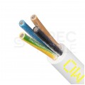 Kabel warsztatowy OWY / H05VV-F 4x1,5mm2 biały 300/500V giętki linka Mercor