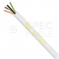 Kabel warsztatowy OWY / H05VV-F 4x1,5mm2 biały 300/500V giętki linka Mercor