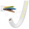 Kabel warsztatowy OWY / H05VV-F 4x1,5mm2 biały 300/500V giętki linka Mercor