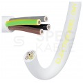 Kabel warsztatowy OWY / H05VV-F 4x1mm2 biały 300/500V giętki linka Elektrokabel