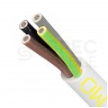 Kabel warsztatowy OWY / H05VV-F 4x2,5mm2 biały 300/500V giętki linka Elektrokabel
