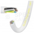 Kabel warsztatowy OWY / H05VV-F 5x0,75mm2 biały 300/500V giętki linka Elektrokabel