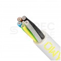 Kabel warsztatowy OWY / H05VV-F 5x10mm2 biały 300/500V giętki linka Elektrokabel