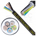 Kabel warsztatowy OWY / H05VV-F 5x2,5mm2 czarny 300/500V giętki linka Elektrokabel