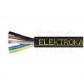 Kabel warsztatowy OWY / H05VV-F 5x2,5mm2 czarny 300/500V giętki linka Elektrokabel