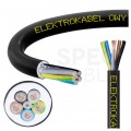 Kabel warsztatowy OWY / H05VV-F 5x2,5mm2 czarny 300/500V giętki linka Elektrokabel