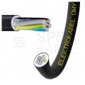 Kabel warsztatowy OWY / H05VV-F 5x2,5mm2 czarny 300/500V giętki linka Elektrokabel