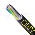 Kabel warsztatowy OWY / H05VV-F 5x2,5mm2 czarny 300/500V giętki linka Elektrokabel