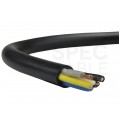 Kabel warsztatowy OWY / H05VV-F 5x2,5mm2 czarny 300/500V giętki linka Mercor