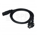 Kabel zasilający OMY do serwera z wtyczką IEC C15 10A czarny 1,8m