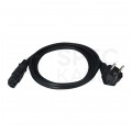 Kabel zasilający OMY do serwera z wtyczką IEC C15 10A czarny 1,8m