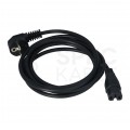 Kabel zasilający OMY do serwera z wtyczką IEC C15 10A czarny 3m