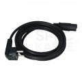 Kabel zasilający OMY do serwera z wtyczką IEC C15 10A czarny 3m