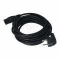 Kabel zasilający OMY do serwera z wtyczką IEC C15 10A czarny 5m