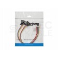 Kabel zasilający wewnętrzny wtyk MOLEX (m) 4-pin -> 2x gniazdo SATA 15-pin (f) 30cm LANBERG