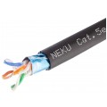 Kabel zewnętrzny żelowany FTPw kat.5e F/UTP 4x2x0,5 NEKU