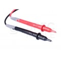 Kable przewody pomiarowe do miernika (wtyk kątowy / Sonda pomiarowa) 2x 1m czarny + czerwony Mastech T-3030