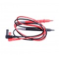 Kable przewody pomiarowe do miernika (wtyk kątowy typu BANAN) 2x 1m czarny + czerwony Mastech T-3030