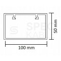 Kanał parapetowy Listwa modułowa BKK 100x50mm korytko z pokrywą NEKU do instalacji modułów 45x45mm Mediabox