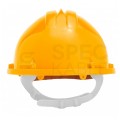 Kask ochronny budowlany atestowany, żółty HDPE NEO 97-200