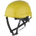 Kask ochronny przemysłowy do pracy na wysokościach niewentylowany, żółty BOLT™200 MILWAUKEE