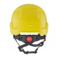 Kask ochronny przemysłowy do pracy na wysokościach niewentylowany, żółty BOLT™200 MILWAUKEE