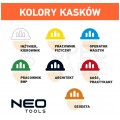 Kask ochronny przemysłowy z paskiem podbródkowym, biały NEO 97-221