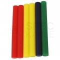 Klej termotopliwy do pistoletu na gorąco 100mm x 11mm wkłady kolorowe 6szt