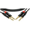 KLOTZ Kabel Audio 2x Jack 6,3mm Mono (wtyk) / 2x Jack 6,3mm Mono (wtyk) 6m