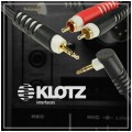 KLOTZ Kabel Audio 2x Jack 6,3mm Mono (wtyk) / 2x RCA Cinch (wtyk) 3m