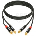 KLOTZ Kabel Audio 2x RCA Cinch (wtyk) / 2x RCA Cinch (wtyk) 0,9m