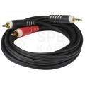 KLOTZ Kabel Audio AUX mini Jack 3,5mm Stereo (wtyk) / 2x RCA Cinch (wtyk) 1m