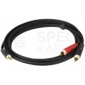 KLOTZ Kabel Audio AUX mini Jack 3,5mm Stereo (wtyk) / 2x RCA Cinch (wtyk) 2m