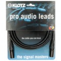 KLOTZ Kabel mikrofonowy adapter XLR 3-pin (wtyk / wtyk) na złączach Neutrik 1m