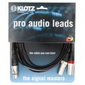 KLOTZ Kabel mikrofonowy przedłużacz STEREO XLR 5-pin (gniazdo) / 2x XLR 3-pin (wtyk) za złączach Neutrik 1,5m