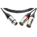 KLOTZ Kabel mikrofonowy STEREO XLR 5-pin (gniazdo) / 2x XLR 3-pin (wtyk) 5m