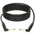 KLOTZ KIK Kabel instrumentalny Audio Jack 6,3mm Mono (wtyk kątowy / wtyk kątowy) 3m