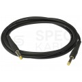 KLOTZ KIK Kabel instrumentalny złocony Audio Jack 6,3mm Mono (wtyk / wtyk) 3m