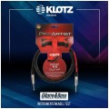 KLOTZ Pro Artist Kabel instrumentalny Audio Jack 6,3mm Mono (wtyk kątowy / wtyk) 6m