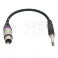 KLOTZ Przejściówka XLR 3-pin (gniazdo) / Jack 6,3mm Mono (wtyk) 0,2m