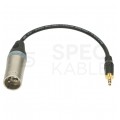 KLOTZ Przejściówka XLR 3-pin (wtyk) / Jack 3,5mm Stereo (wtyk) 0,2m