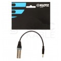 KLOTZ Przejściówka XLR 3-pin (wtyk) / Jack 3,5mm Stereo (wtyk) 0,2m