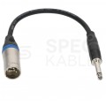 KLOTZ Przejściówka XLR 3-pin (wtyk) / Jack 6,3mm Mono (wtyk) 0,2m